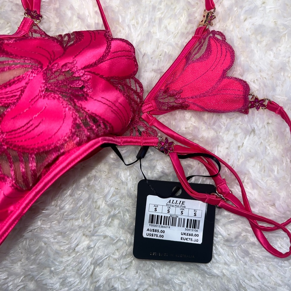 Elegant Pink Lace Lingerie Set by Honey Birdette - Picture 4 of 4